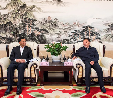 中国化学工程集团在合肥将有大动作！虞爱华与戴和根进行商谈